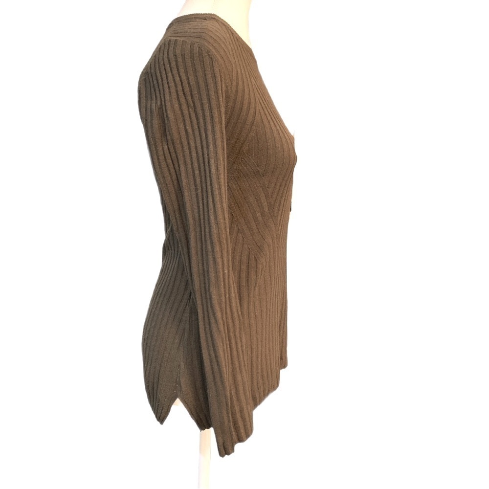 Aritzia Rib-Knit Wool Sweater in Olive Size XS - Picture 5 of 9